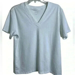 Everlane Mens V-Neck White T-Shirt Size Small